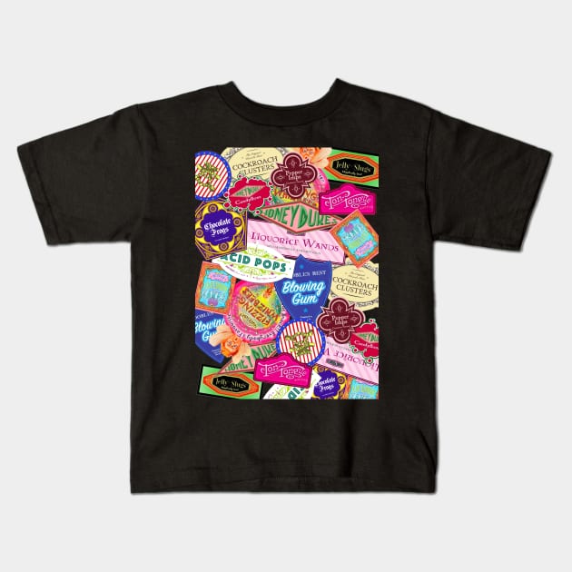 Wizard Candy Kids T-Shirt by Wenby-Weaselbee